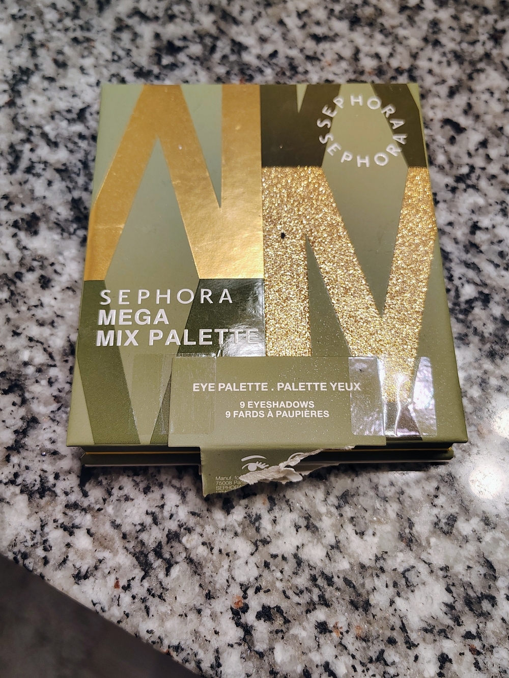 Sephora Mega Mix Palette — Olive & Gold Eyeshadow Set